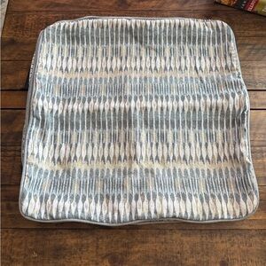 Set of 4 - 20x20 Gray and Cream Patterned Structured Pillow Covers